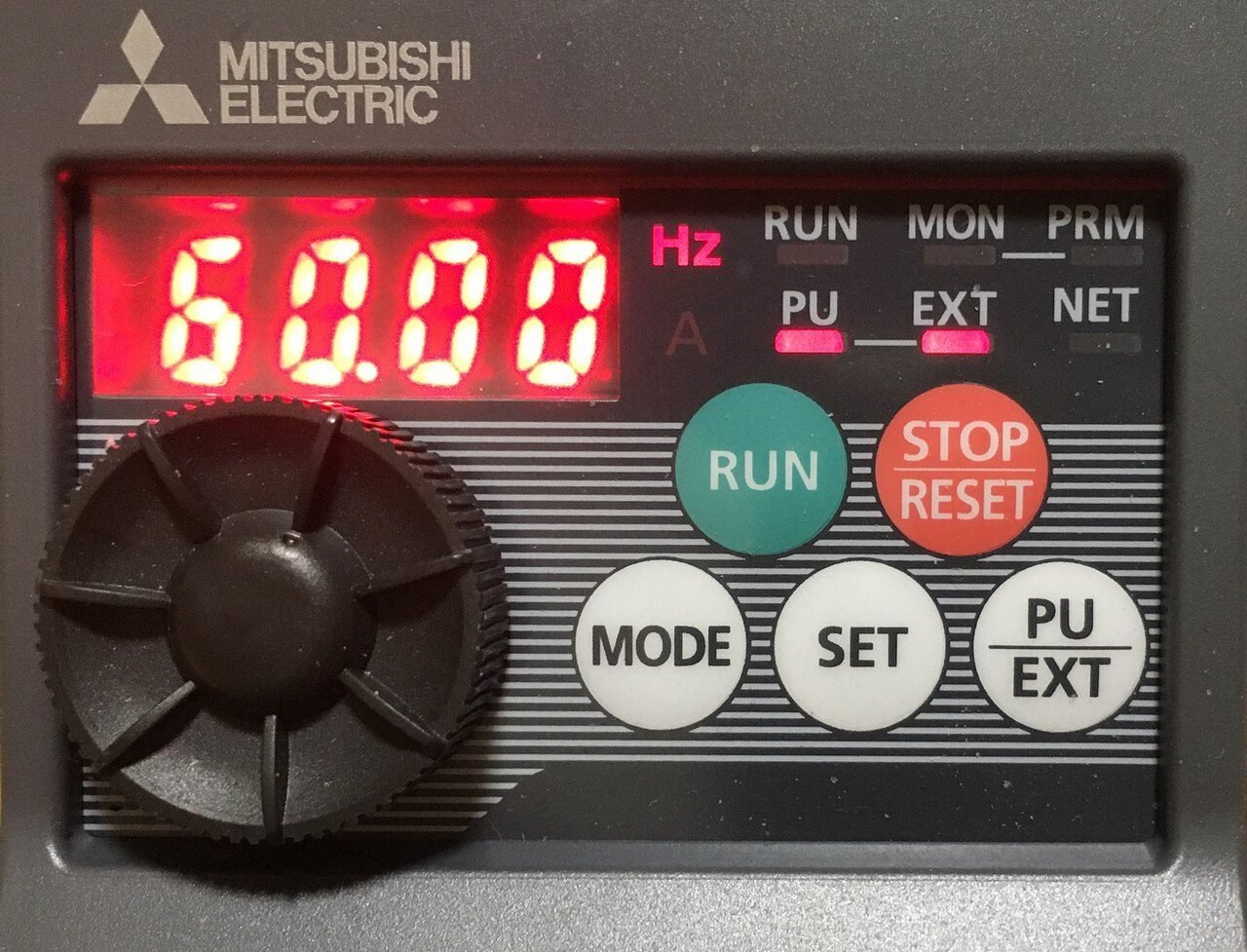 Pupitre d’un variateur de vitesse